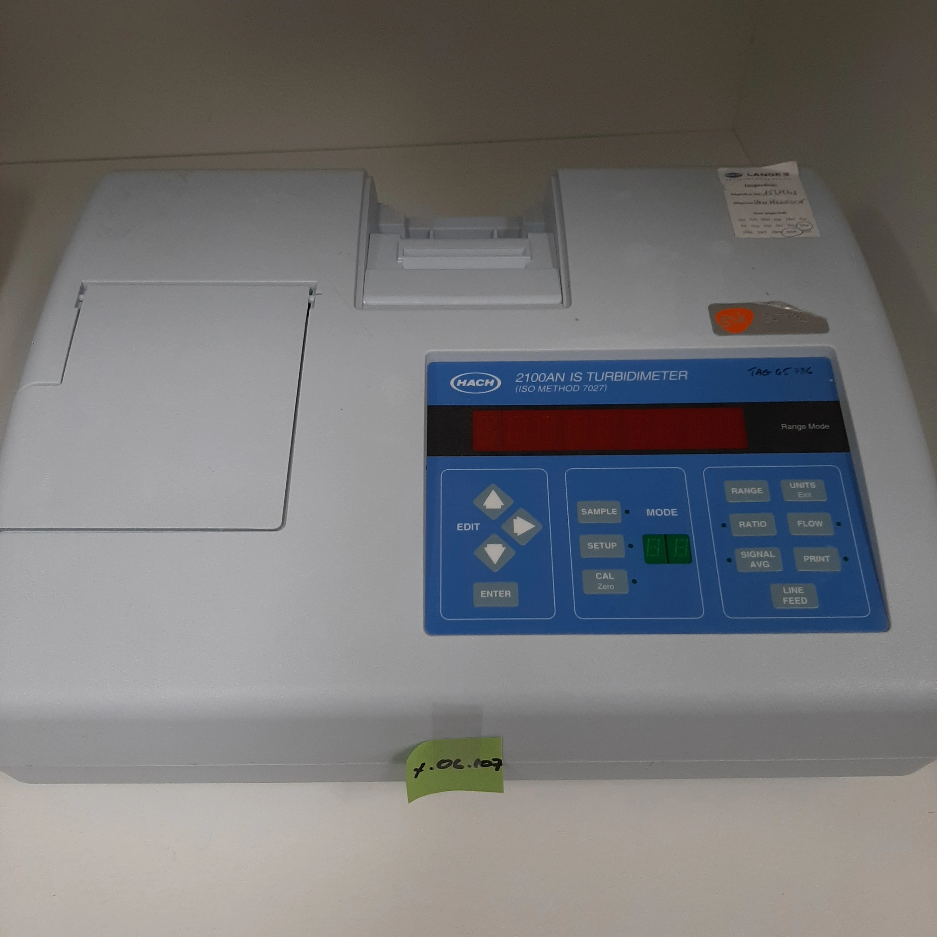 Hach 2100 An Is Turbidimeter  - X.06.107